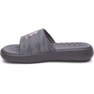 Under Armour UA Ignite Pro 8 Fixed Freedom Slide in Castlerock/Super Pink | Size 6