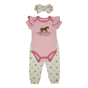 Wrangler Wrangler Horse Jogger Set in Quartz Pink | Size 6-9 Mon - $11.99 at Murdoch's Ranch & Home Supply