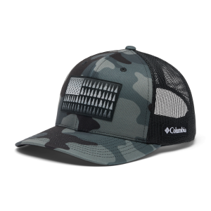 Columbia Tree Flag Mesh Snap Back in Black Mod Camo
