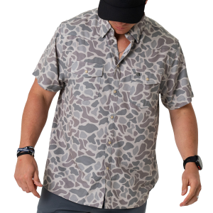 Burlebo Burlebo Performance Polo Shirt in Classic Deer Camo | Size Small - $64.00 at Murdoch's Ranch & Home Supply