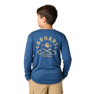 Carhartt Carhartt Long Sleeve Force Hook Sun Defender T-Shirt in Dark Denim | Size Small - $16.49 at Murdoch's Ranch & Home Supply