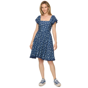 Threadgrit Threadgrit Juniper Mini Dress in Navy Combo | Womens | Size Medium - $29.99 at Murdoch's Ranch & Home Supply