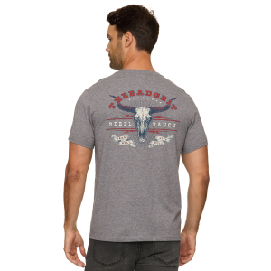 Threadgrit Threadgrit Rebel Ranch T-Shirt in Medium Grey Heather | Mens | Size Large - $11.99 at Murdoch's Ranch & Home Supply