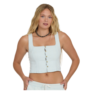 Billabong Billabong June Saltwashed Vest Shirt in Clearwater | Womens | Size Large - $33.57 at Murdoch's Ranch & Home Supply