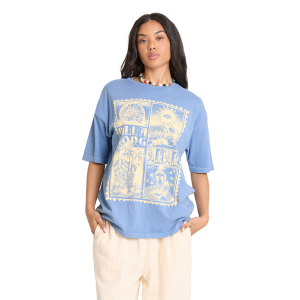 Billabong Across Skies T-Shirt in Blue Horizon | Womens | Size Small