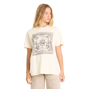 Billabong Heading West T-Shirt in White Cap | Womens | Size Small