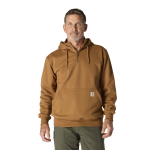 Carhartt Paxton 1/4 Zip Sweatshirt in Carhartt Brown | Mens | Size 3XL by Carhartt - Apparel & Accessories > Clothing > Shirts & Tops