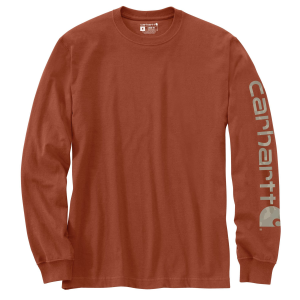 Carhartt Carhartt Dearborn Loose Long Sleeve Logo T-Shirt in Homestead Red | Mens | Size Medium - $26.39 at Murdoch's Ranch & Home Supply