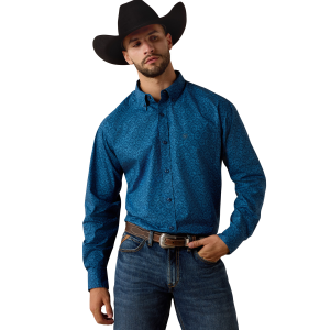 Ariat Ariat Niven Classic Fit Shirt in Key Largo Scroll Print | Mens | Size Small - $48.71 at Murdoch's Ranch & Home Supply