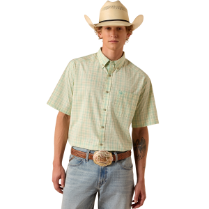 Ariat Ariat Pro Series Neko Classic Fit Shirt in Ocean Wave Plaid | Mens | Size Small - $44.96 at Murdoch's Ranch & Home Supply
