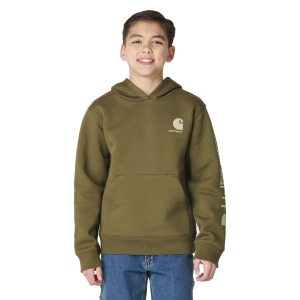 Carhartt Carhartt Long Sleeve Graphic Logo Sweatshirt in Dark Olive | Size Small - $31.99 at Murdoch's Ranch & Home Supply
