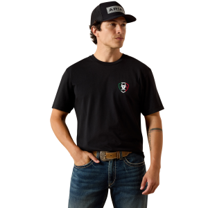 Ariat Ariat Buckin Baqueno Short Sleeve T-Shirt in Black | Mens | Size Small - $24.71 at Murdoch's Ranch & Home Supply