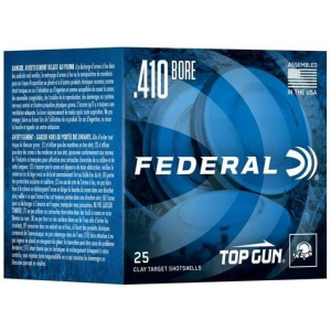 Federal Premium Ammunition Top Gun 410-Gauge 2.5" 1/2oz 8# Shotgun Ammo 25 Rounds