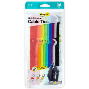 Wrap-It Wrap-It 20-Pack Self-Gripping Assorted Colors and Sizes Cable Ties - $6.99 at Murdoch's Ranch & Home Supply