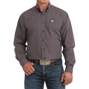 Cinch CINCH Classic Fit Plaid Button Down Shirt in Purple | Mens | Size Small - $67.99 at Murdoch's Ranch & Home Supply