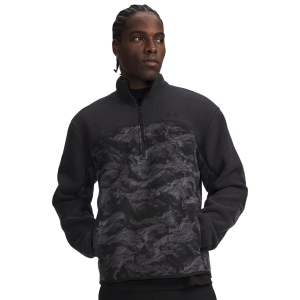 Under Armour ColdGear Infrared Basecamp Fleece Camo Hoodie in Black | Mens | Size Medium