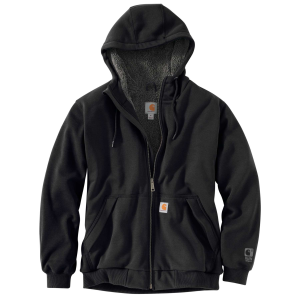 Carhartt Carhartt Rain Defender Rockland Sherpa Lined Full Zip Hoodie in Black | Size Large - $44.99 at Murdoch's Ranch & Home Supply