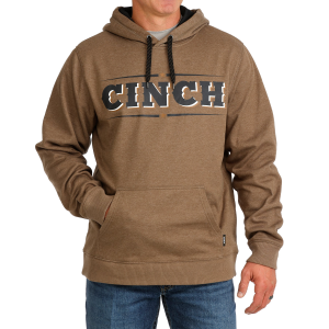 Cinch CINCH Logo Fleece Hoodie in Brown | Mens | Size Medium - $79.99 at Murdoch's Ranch & Home Supply