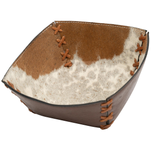 Bs Trading BS Trading Cowhide Decorative Bowl | Size 11" x 11" x 3" - $69.99 at Murdoch's Ranch & Home Supply