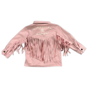 Shea Baby Clothing Shea Baby Clothing Literally Just A Cowgirl Fringe Jacket in Pink | Size 8 - $48.00 at Murdoch's Ranch & Home Supply