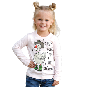 Cruel Cruel Silly Goose Long Sleeve T-Shirt in Pink | Size 2T - $27.99 at Murdoch's Ranch & Home Supply