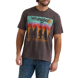 Wrangler Wrangler American Legend Sunset Short Sleeve T-Shirt in Phantom | Mens | Size Medium - $21.99 at Murdoch's Ranch & Home Supply