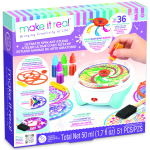 Make It Real Spin Art Innovation Station Toy Craft Kit