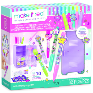 Make It Real Write in Style Pen Creation Station Toy Craft Kit