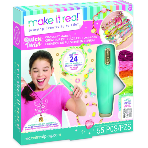 Make It Real Quick Twist Bracelet Maker Toy Craft Kit