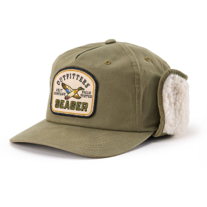 Seager Seager Outfitters Waxed Flapjack Cap in Green Waxed Canvas - $45.00 at Murdoch's Ranch & Home Supply