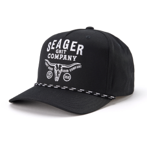 Seager Seager Longhorn Snapback Cap in Black - $38.00 at Murdoch's Ranch & Home Supply