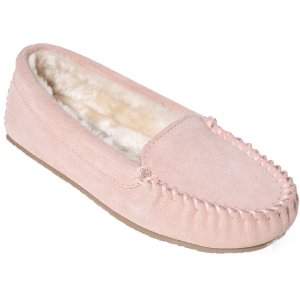 Minnetonka Minnetonka Cosi Venetian Suede Slipper in Blush | Womens | Size 7 - $64.99 at Murdoch's Ranch & Home Supply