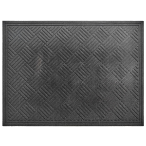 Direct Home Textiles Diamond Crumb Rubber Heavyweight Utility Doormat | Size 36" x 48"