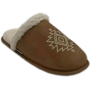 Gaahuu GaaHuu Polysuede Southwest Embroidery Scuff Slipper in Tan | Womens | Size Small - $29.99 at Murdoch's Ranch & Home Supply
