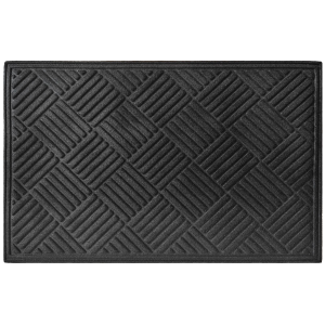 Direct Home Textiles Diamond Crumb Rubber Heavyweight Utility Doormat | Size 18" x 30"