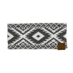 Cc CC Aztec Printed Headwrap in Grey - $14.99 at Murdoch's Ranch & Home Supply