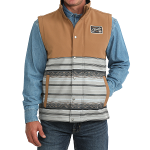 CINCH Southwest Stripe Bonded Vest in Multi | Mens | Size Small