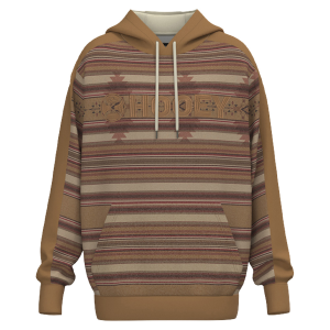 Hooey Hooey Canyon Print Hoodie in Tan | Mens | Size Small - $80.00 at Murdoch's Ranch & Home Supply