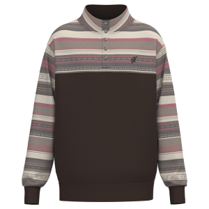 Hooey Hooey Stevie Quarter Snap Pullover in Dark Brown | Mens | Size Small - $75.00 at Murdoch's Ranch & Home Supply