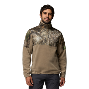 Columbia Columbia PHG Fleece Overlay II 1/4 Zip Sweatshirt in Brown | Mens | Size Medium - $65.00 at Murdoch's Ranch & Home Supply
