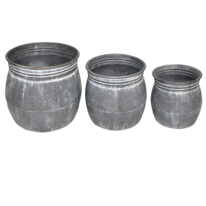 Porch View Home Porch View Home Metal Crocks Set of 3 - $54.99 at Murdoch's Ranch & Home Supply