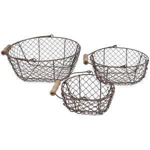 Porch View Home Porch View Home Wire Chicken Egg Basket Set of 3 - $49.99 at Murdoch's Ranch & Home Supply