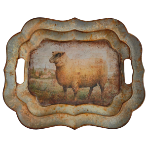 Porch View Home Porch View Home Vintage Sheep Tray - $44.99 at Murdoch's Ranch & Home Supply