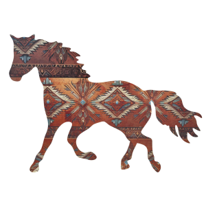 De Leon Product Tribal Gallop Horse Wall Decor