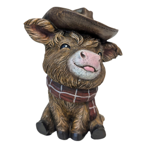 De Leon Product Cowboy Hat Highland Cow Home Decor
