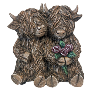 De Leon Product Highland Cow Couple Home Decor