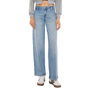 Kancan KanCan Alma Mid Rise Wide Trouser Jeans in Medium Wash | Womens | Size 24 - $54.99 at Murdoch's Ranch & Home Supply