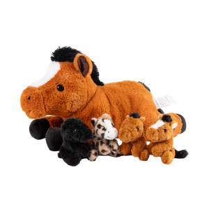 Country Cuddlers Horse Mama & Baby Plush Set