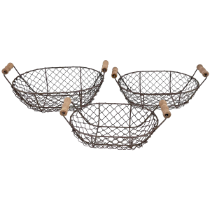 Porch View Home Porch View Home Wire Farm Baskets Set of 3 - $27.99 at Murdoch's Ranch & Home Supply