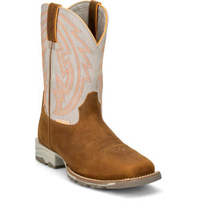 Justin Lytle 11" Steel Square Toe Waterproof Boots in Rust